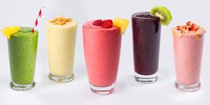  Delicious smoothies  at Bagels Etc in Seattle