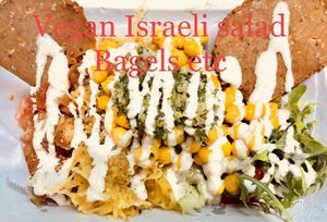 Israeli salad  at Bagels Etc in Seattle