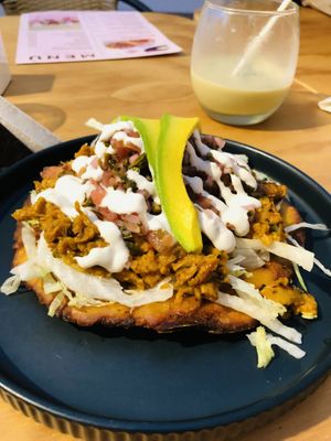 Patacón relleno   at Cherry's Cocina in Pereira