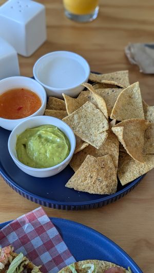 Nachos as side for the Tacos at Cherry's Cocina in Pereira