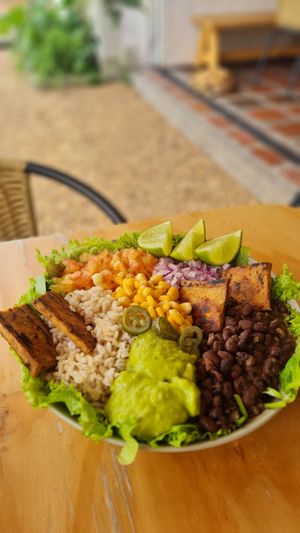 Burrito bowl at Cherry's Cocina in Pereira