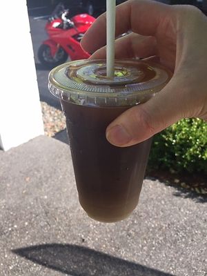 Coffee at Grounded for Life Cafe in Clinton