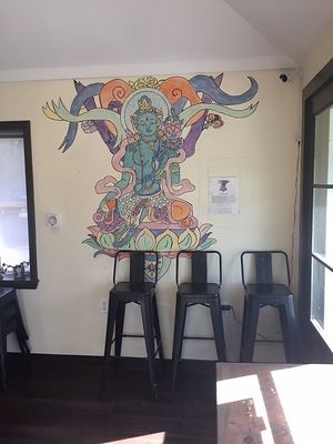 Mural at Grounded for Life Cafe in Clinton