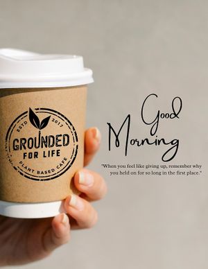 Coffee bar at Grounded for Life Cafe in Clinton