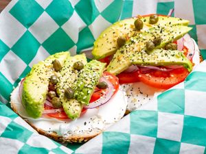 the new yorker  at Grounded for Life Cafe in Clinton