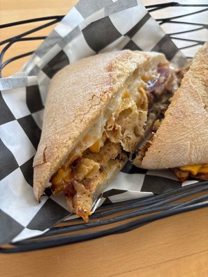 Cheesesteak mmmm  at Grounded for Life Cafe in Clinton