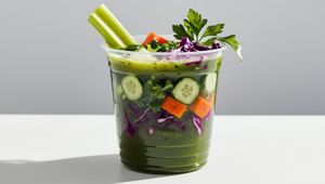 Revive me juice at Grounded for Life Cafe in Clinton