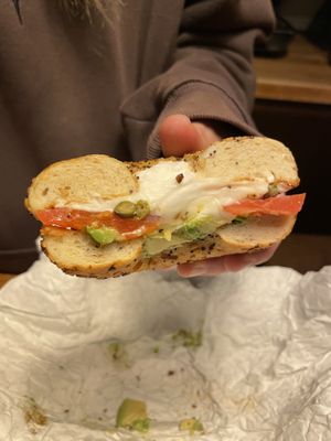 NYC Bagel   at Grounded for Life Cafe in Clinton