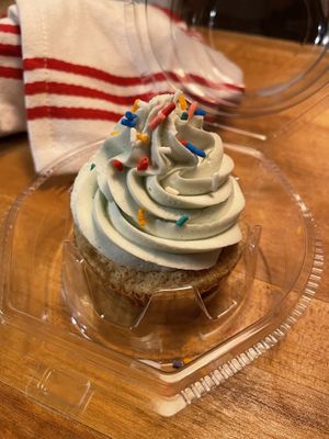 Vanilla Cupcake  at Grounded for Life Cafe in Clinton