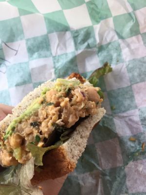 Chickpea of the Sea! 🤤 “Tuna” Salad  at Grounded for Life Cafe in Clinton