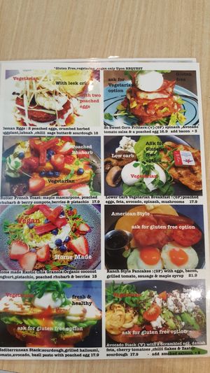 Picture menu. More options on the normal menu. at Whispers Cafe in Parramatta