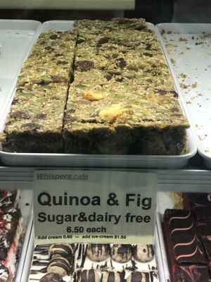 Vegan sweets. (I'm sure it's vegan, as long as there's no egg or honey)  at Whispers Cafe in Parramatta