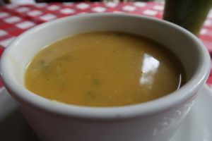 Menu soup at El Arbol de la Vida - Maybe closed in Medellin