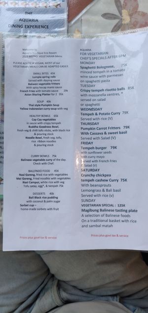  at Aquaria Eco Resort in Manggis