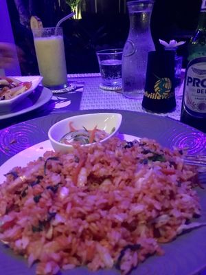 Vegan Nasi Goreng at Aquaria Eco Resort in Manggis