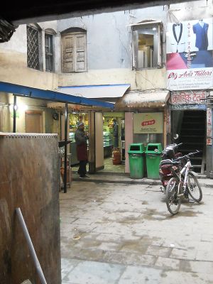 Tip Top chowk, a little courtyard at Gautam Sweets - Tip Top in Kathmandu