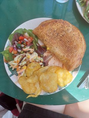 'Cheese' and onion pasty at Sundowners in Exmouth