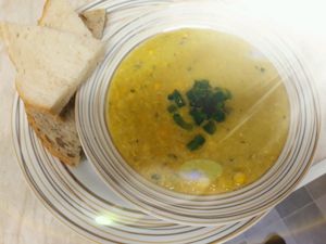 Corn chowder  at Sundowners in Exmouth