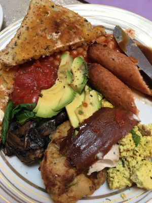 Another yummy breakfast and loving the new vegan faken  at Sundowners in Exmouth