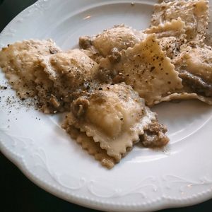 Homemade Ravioli at Kuddelmuddel Cafe  in Berlin