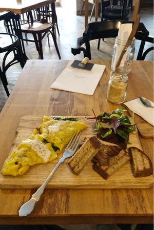 Omelette! at Kuddelmuddel Cafe  in Berlin