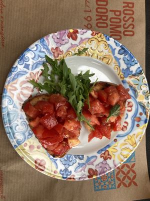 Bruschetta & Marinara thin  at Rossopomodoro in Trieste
