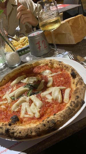 Margherita with vegan mozzarella   at Rossopomodoro in Trieste