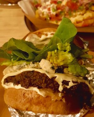 Electric Blue at Vurger Joint in Santiago