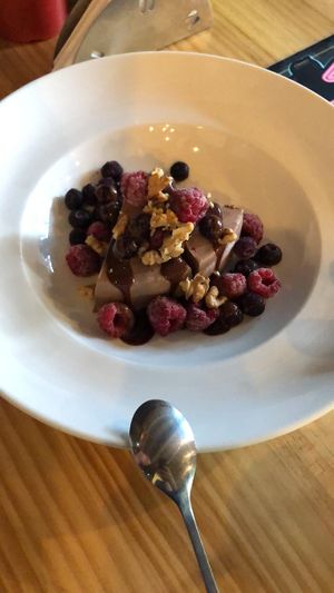 Cheesecake at Vurger Joint in Santiago