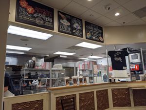 Inside ordering space at Pretzel and Pizza Creations in Hagerstown