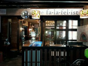 Outside at The Falafelist in Chiang Mai