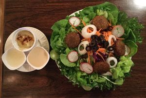falafel salad at The Falafelist in Chiang Mai