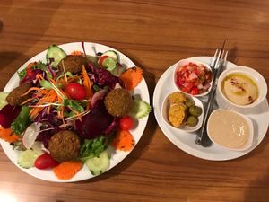 Falafel salad at The Falafelist in Chiang Mai