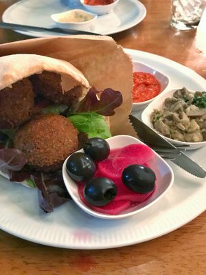 falafel pita at The Falafelist in Chiang Mai