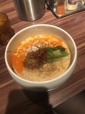 spicy vegan ramen (friday only) at Noodle Stand in Tokyo