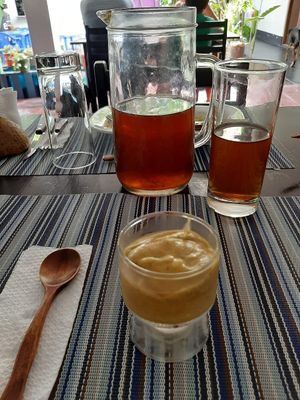 Postre. Palta y mango helado, cremolada. Demasiado bueno. at Savia Madre in Tarapoto