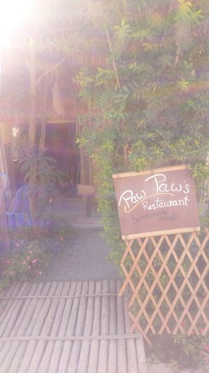 Outside  at Paw Paw in Nyaungshwe