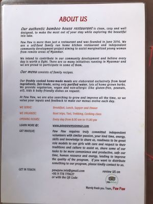 Support girls community in Myanmar   at Paw Paw in Nyaungshwe