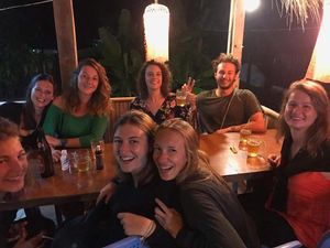 Catch up after long trekking trips  at Paw Paw in Nyaungshwe