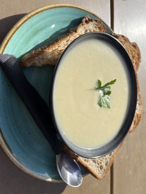 Soup  at W6 Garden Centre Cafe in West London