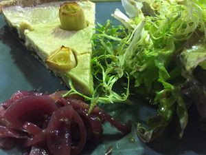 Leek Tart at W6 Garden Centre Cafe in West London