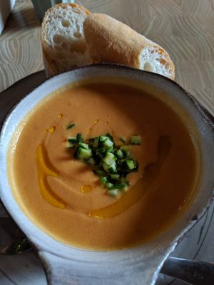 gazpacho at W6 Garden Centre Cafe in West London