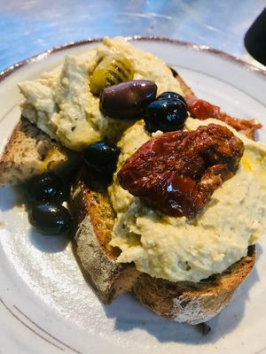 Homemade Humus  at W6 Garden Centre Cafe in West London