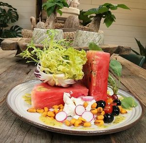 seasonal salads at W6 Garden Centre Cafe in West London