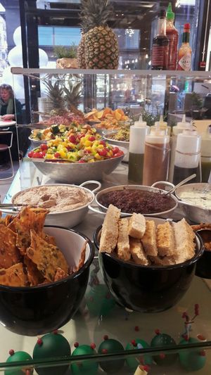 Salad buffet at Paulig Kulma in Helsinki