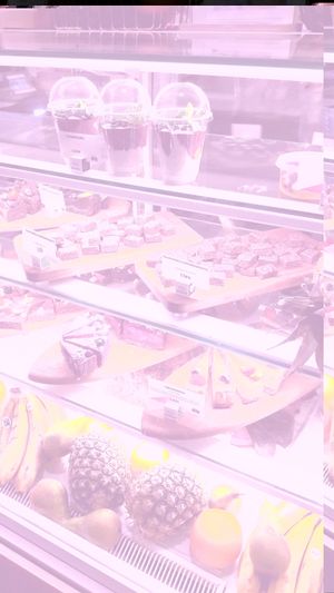 Raw cakes. Many of them contain honey. at Paulig Kulma in Helsinki