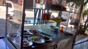 Food served with rice at Van Minh in Bao Loc