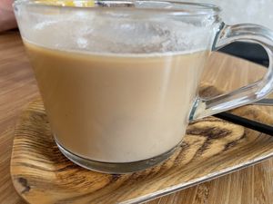 Iced latte  at the third cafe in Liverpool