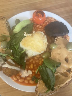 Vegan breakfast   at the third cafe in Liverpool