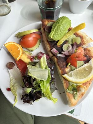 Vegan quesadilla   at the third cafe in Liverpool